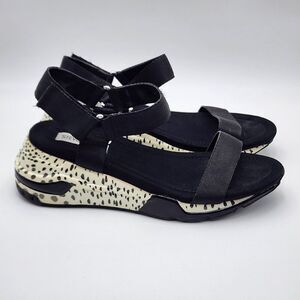 Steve Madden‎ Clementine Women Open Toe  Sandals Black White Size 9M